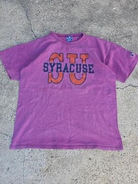 Vintage Champion Syracuse University T-Shirt Mens Size XL Single Stitch